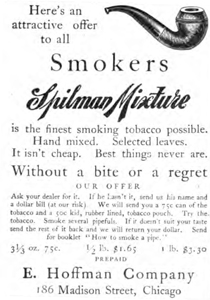 Advertisement for Spilman Mixture from 1907.